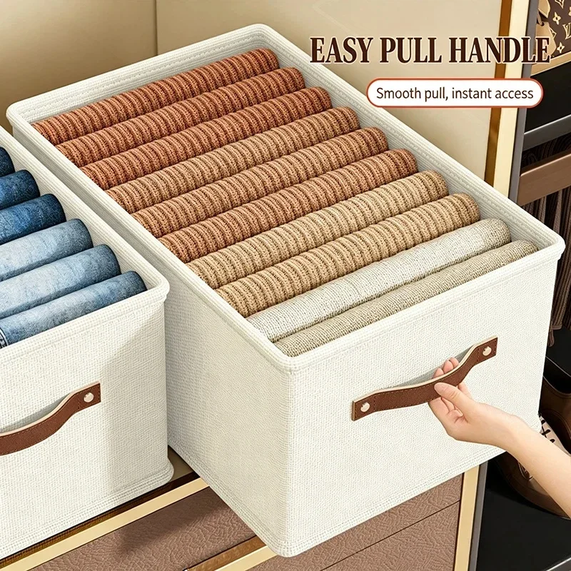 1PC Oxford Clothing and Toy Storage Box Basket Clothes Storage Uncovered Bottom Sweater Sock Bedroom Odorless Storage Cabinet