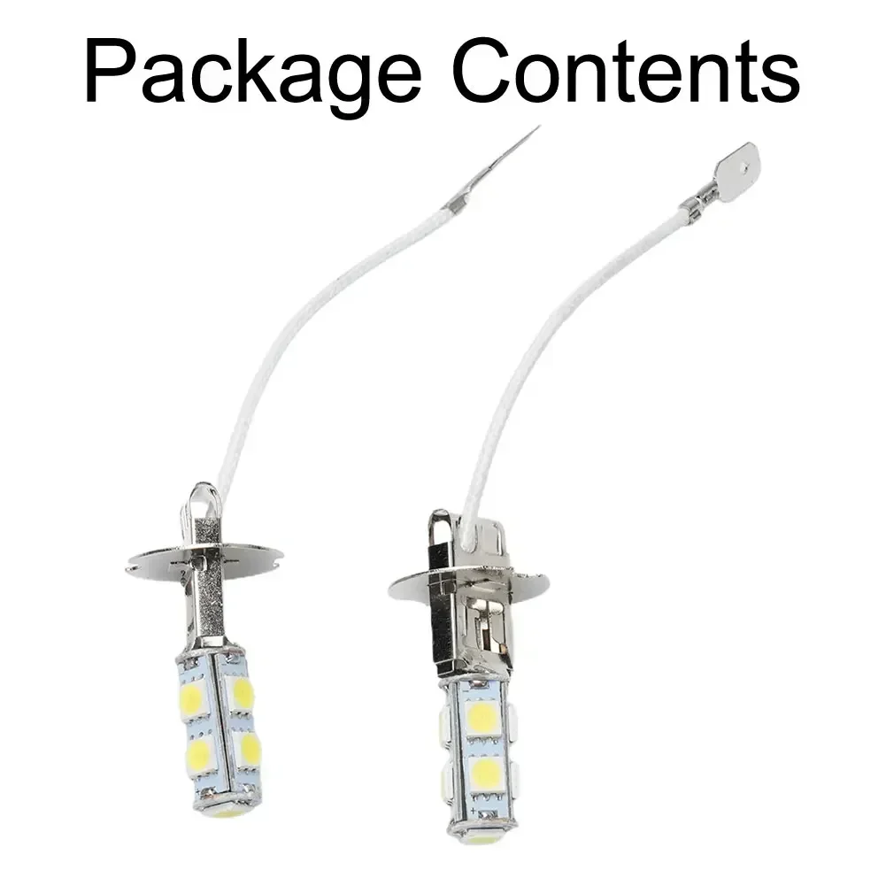 

2pcs H3 LED 6V Car Light DRL Fog Light Driving Lamp Flashlight Torches Replace LED Bulbs Super Bright Lighting 6000K White