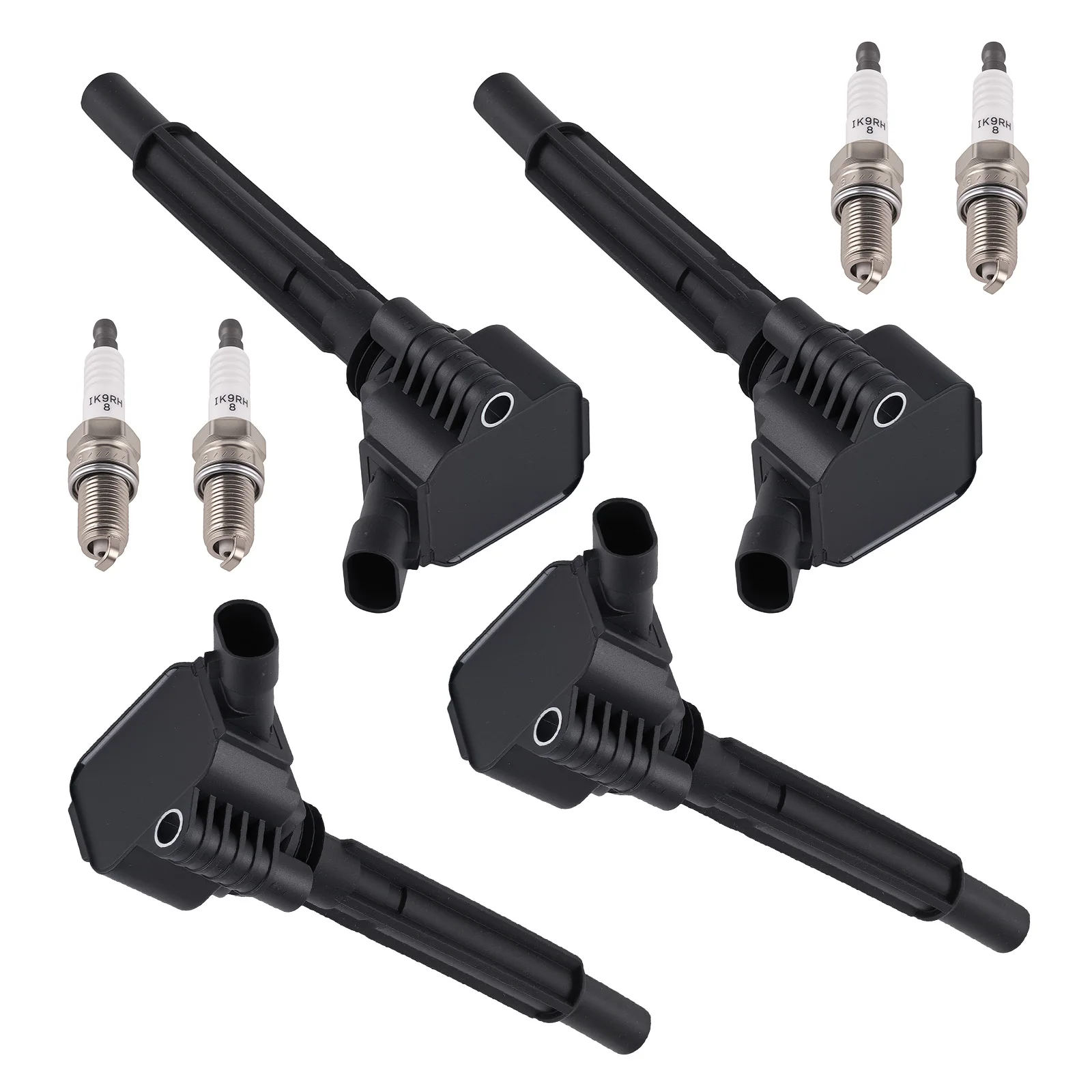 

4x Ignition Coil + 4x Spark Plug Set for Dodge Dart Fiat 500 1.4L 2012-2017