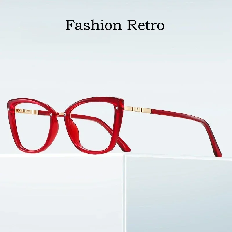 

Cat Eye Glasses Women's Blue Light Blocking Eyewear Ultralight New Optical Prescription Eyeglasses Myopia Hyperopia Frame 2223