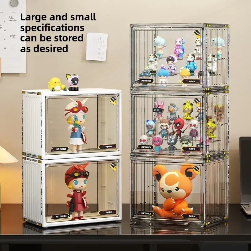 Blind Box Storage Display Rack Transparant Stofdicht Mannequin Opslag Pop Model SPEELGOED Display Box Kast Stand Bubblegum