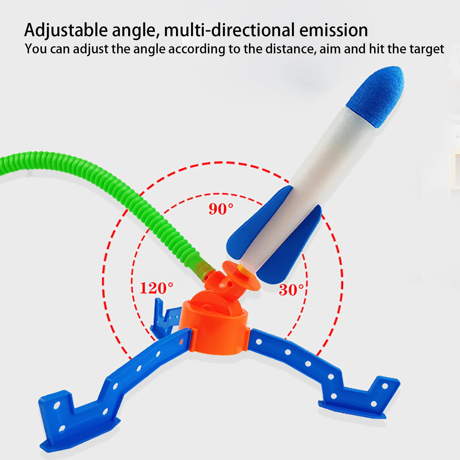 Children's Foot Stepping Soaring Rocket, Indoor and Outdoor Novel Interactive Toys, Foot Stepping Launcher Flying Toy