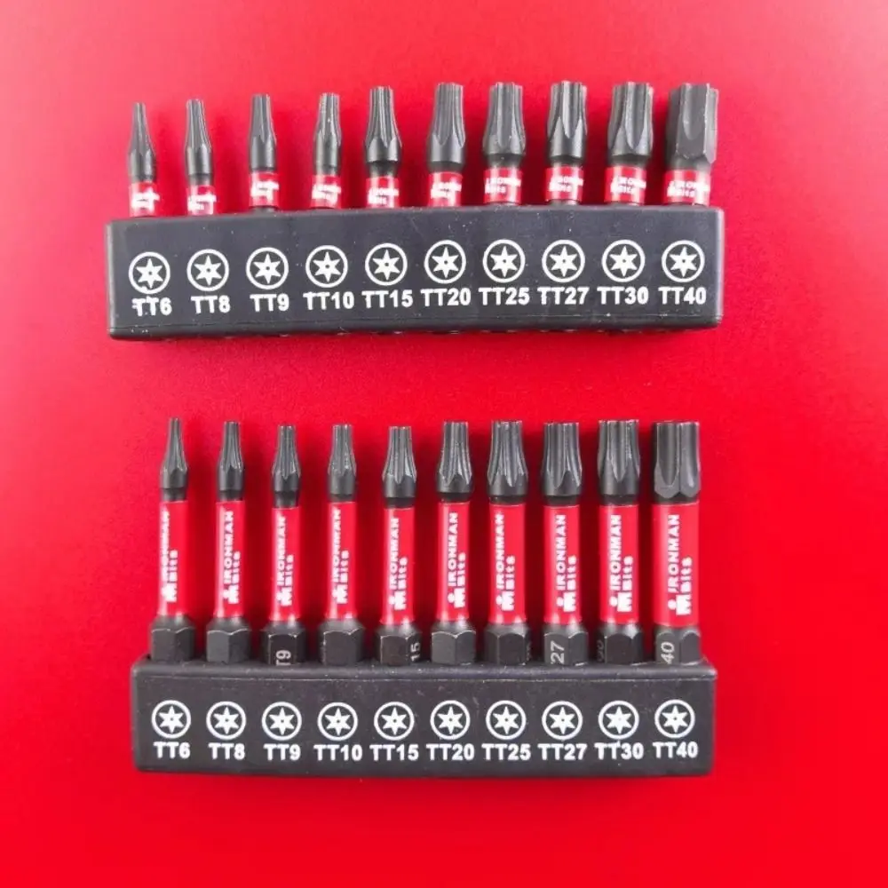 S2 Steel Impact Screwdriver Bits Batch Head 25-150mm Length Electric Drill Bit Driver Magnetic Torx Drive Screwdriver Bits Set