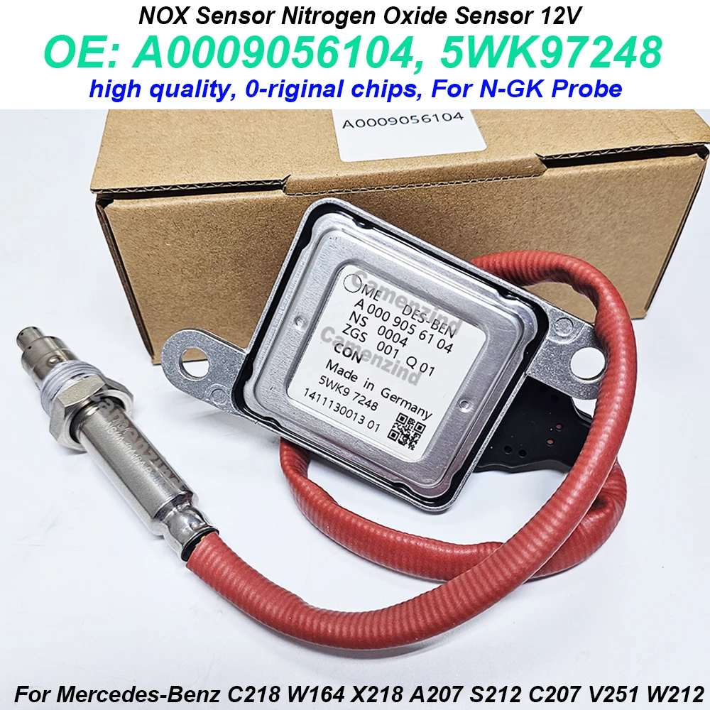 

A0009056104 5WK97248 NOX Sensor Nitrogen Oxide Sensor 12V 0009056104 High Quality For Mercedes Benz CLS350 C218 W164 W212 S212
