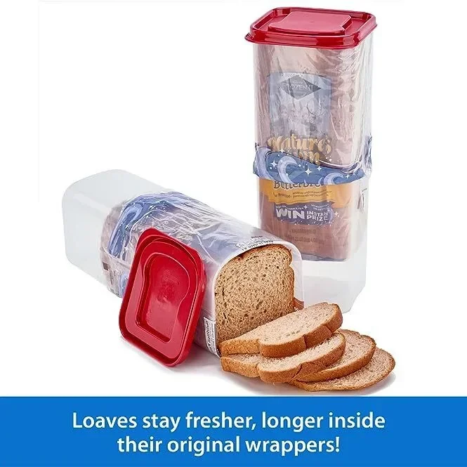 Airtight Bread Box for Freshness, Plastic Toast Organizer & Kitchen Storage, TK Popular Cross-Border Item