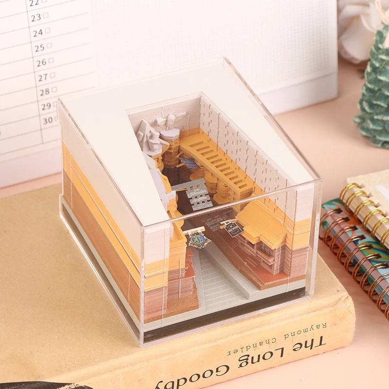 calendario-da-tavolo-[k]time-piece-2026-con-luce-led-calendario-3d-a-strappo-blocco-note-artistico-in-carta-intagliata-regalo-di-natale