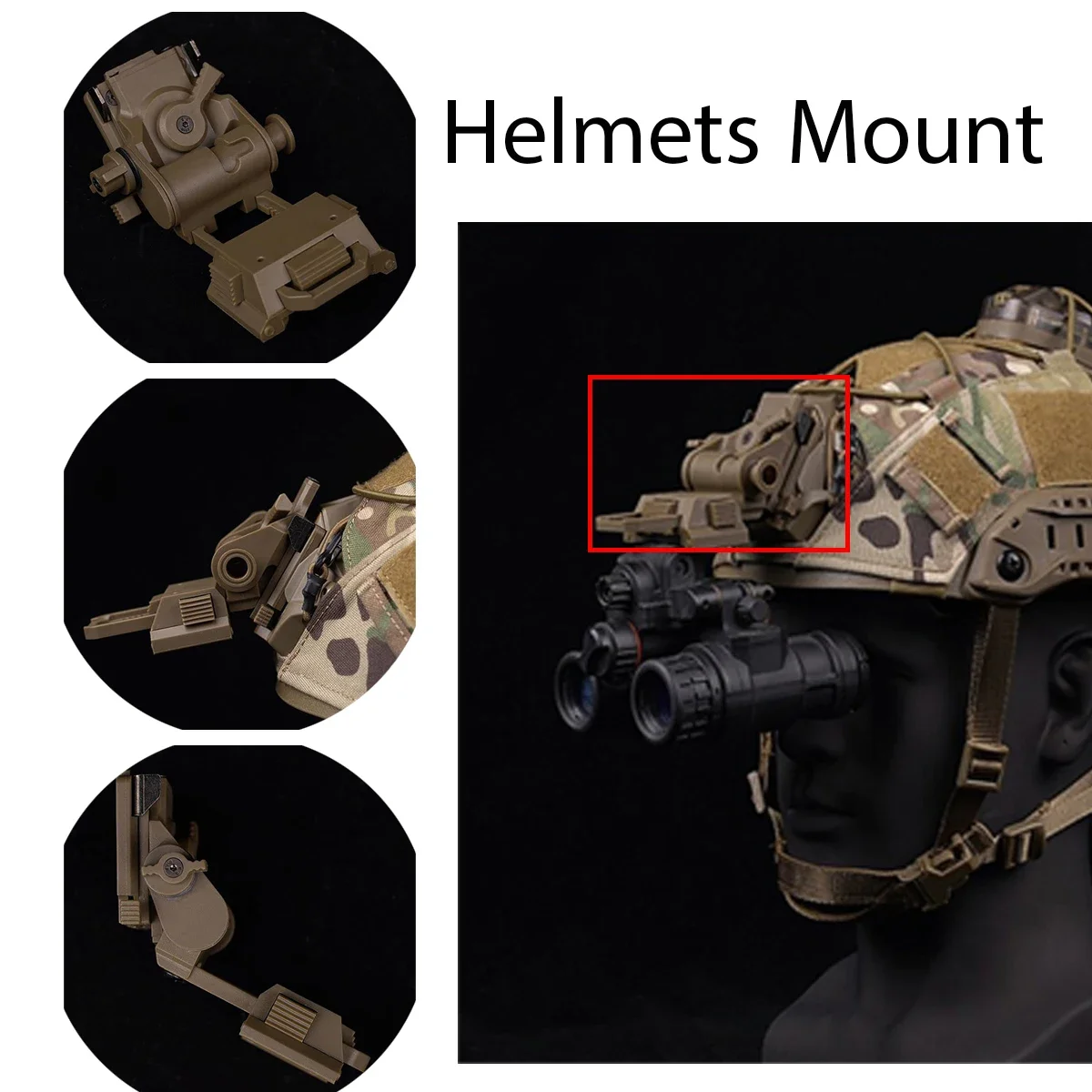 

Запчасти для тактического шлема L4 G24 L4G24 Держатель кронштейна NVG для GPNVG18 PVS15 PVS18 Goggle Night Vision Stent Skip Fast OPS