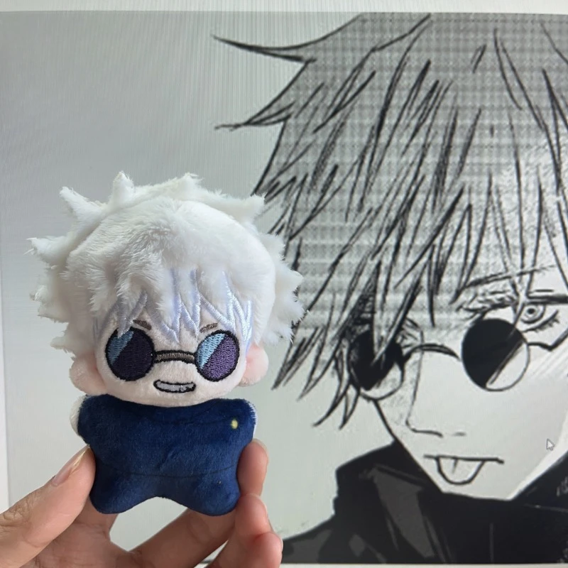 Jujutsu Kaisen Stuffed Dolls Anime Figure Satoru Gojo Mini 10CM Soft Plushes Kawaii Backpacks Pendant Cute Keychain Kids Toys