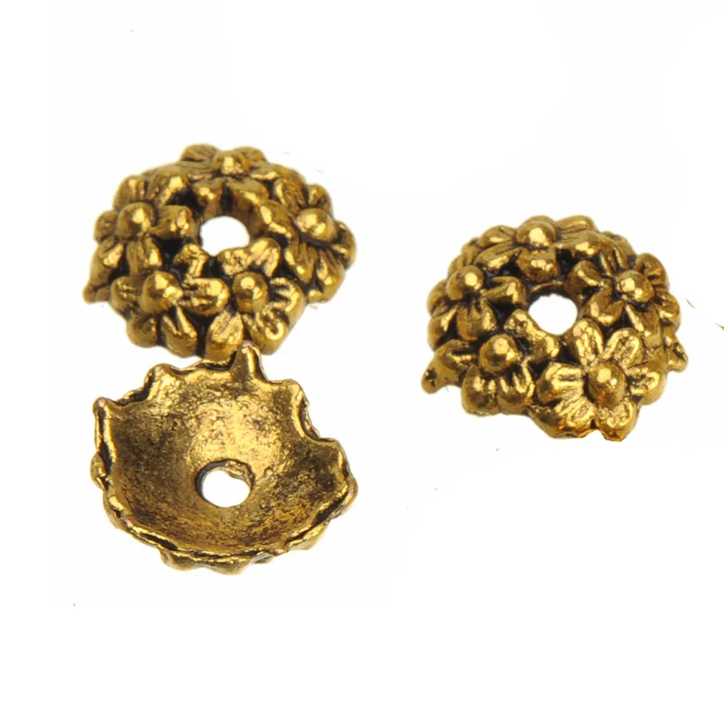 12ad Caps Braccialetti fatti a mano Orecchini Charms Artigianato Fiore Oro Argento Cadmio Piombo gratuito Cappello fai da te di gioielli in lega Make Up 70 pezzi