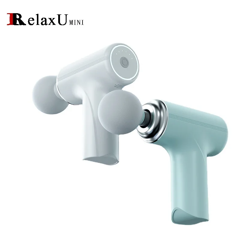 New Cross-Border Mini Massage Gun USB Charging Fitness Muscle Relaxation Handheld Mini Massager