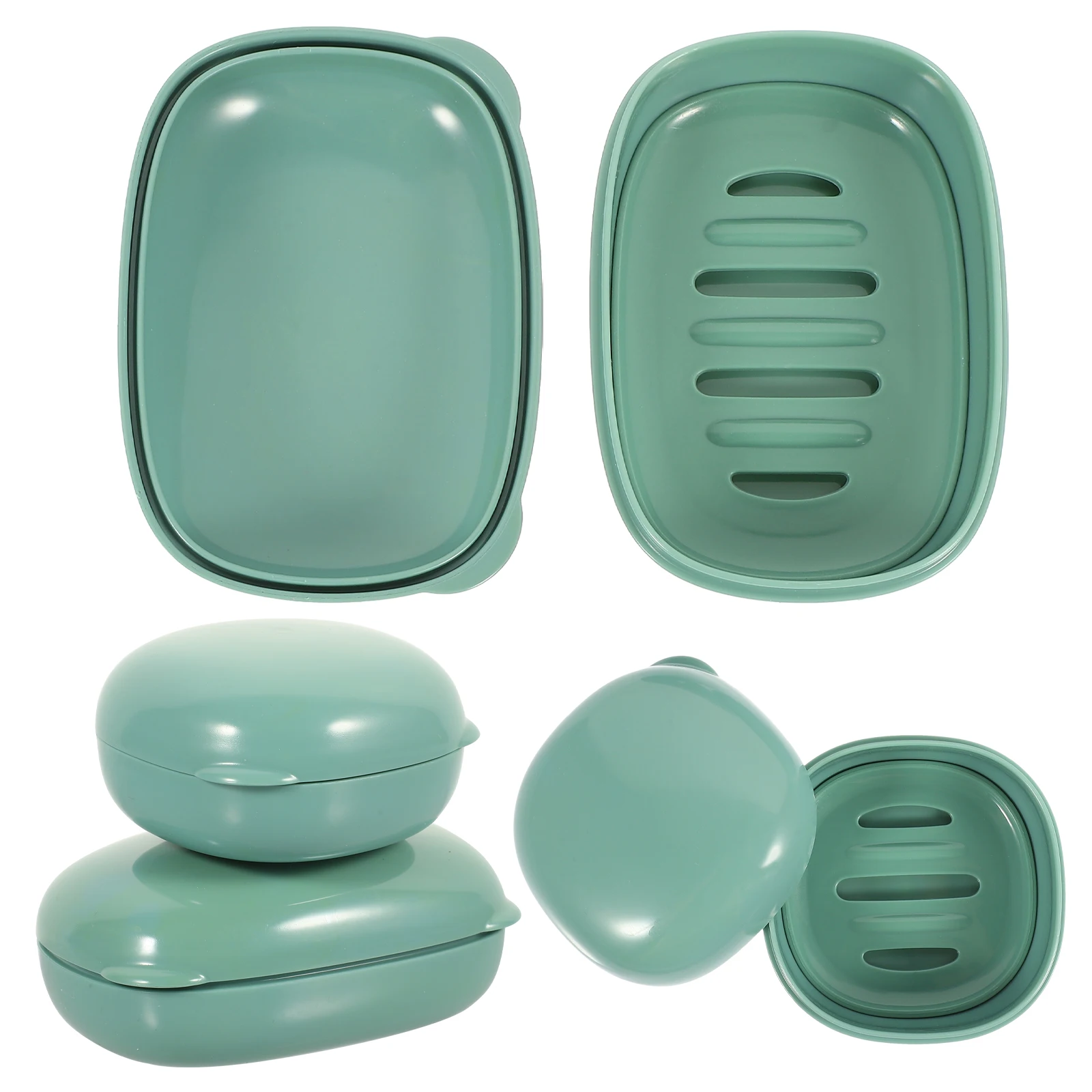 

2 Pcs Soap Dish Waterproof Bathroom Holder Shower Tray Storage Rack Accessories Box Household toiletries container