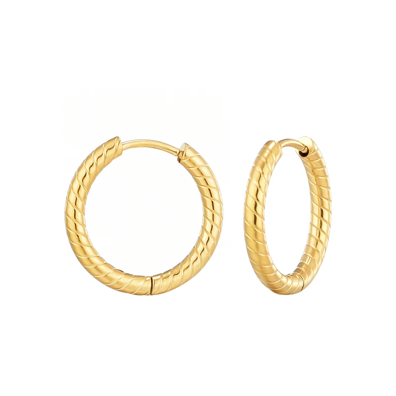 2 stücke Mode Edelstahl Hoop Ohrringe Für Frauen Männer Gold Silber Farbe Tiny Knorpel Piercing Trendy Weibliche Hoops Schmuck – Detail 11