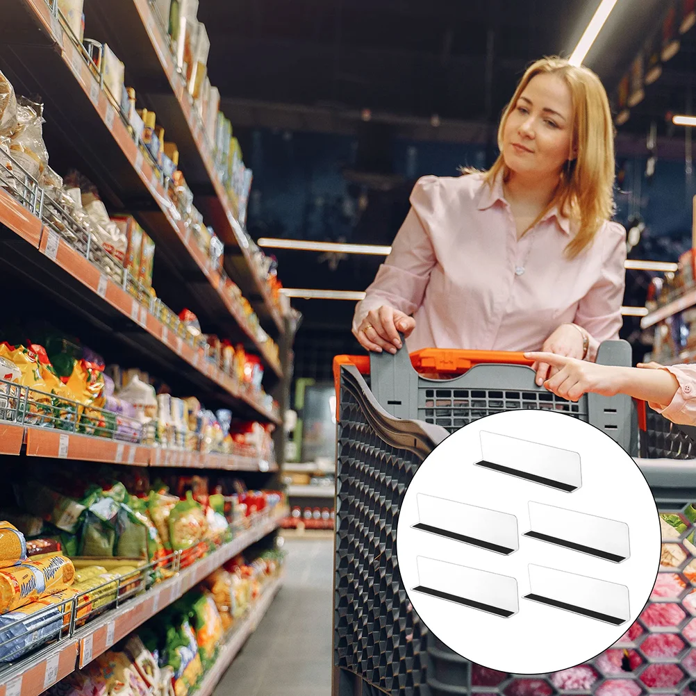 

Shelf Dividers Supermarket Sorting Baffle PVC Commodity Separators Storage Classification Plates Racks Classification Plates