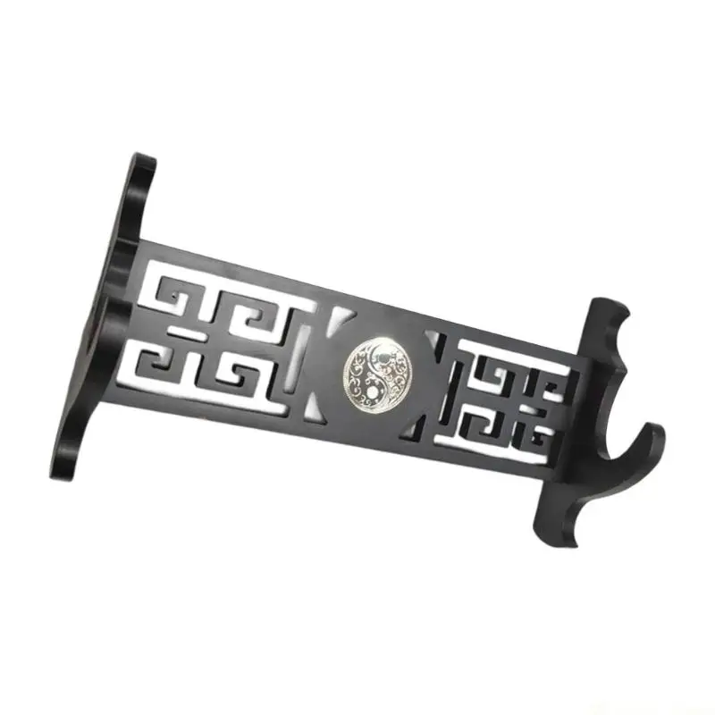 31BE Handcrafted Swords Wall Rack With Chinese Dragon Carvings And Symbolism