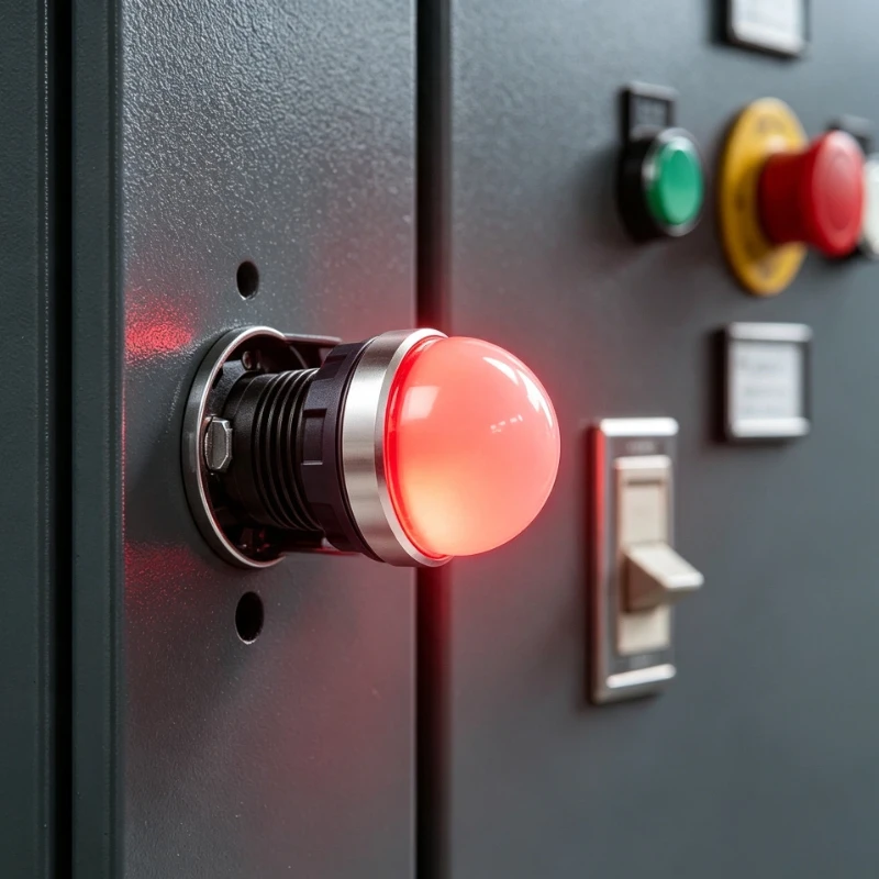 LED 220V Power Indicator High-brightness Signal Light 22mm Display Light Quick-connect Wiring Type 24V Metal Indicator Light