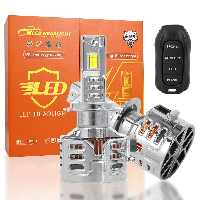 

Y3D Triple Copper Headlight Bulb with Remote Control 150W Flash Auto Parts Light Emitting Diode
