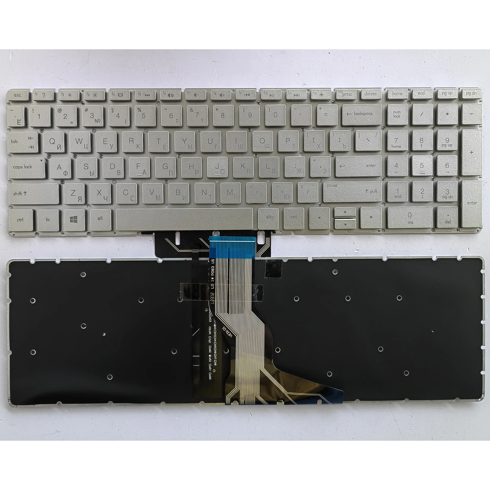 RU layout for HP 15S-ER/FR/EQ/FQ/eq/fq 15-CC/BS/BW/BD/CB/CK/CD/BU/BP/BX 15Q-DY 15BR 17G-BR TPN-Q230 Q222 TPN-C129 keyboard