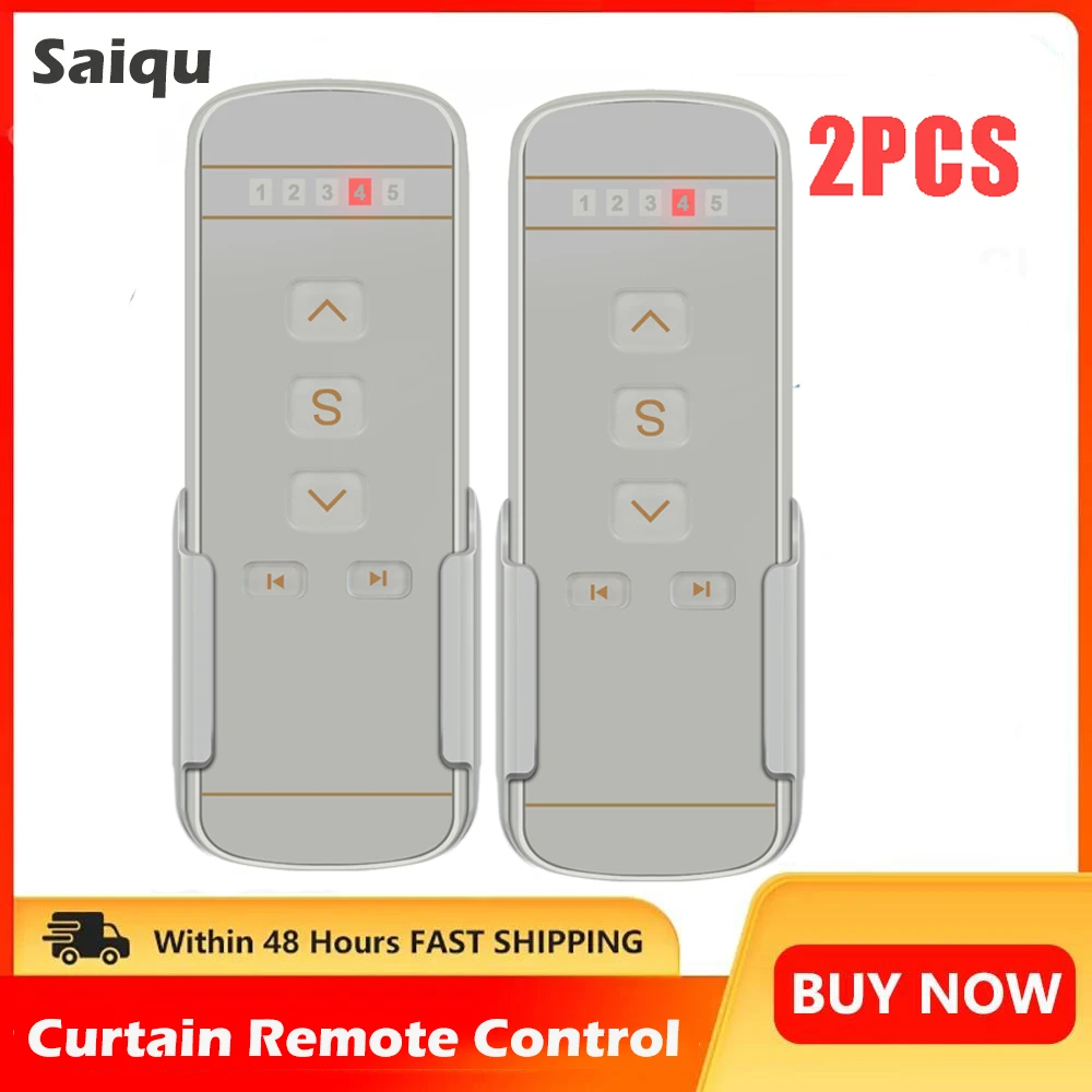 

433.92mhz Telis 1 4 RTS Pure 2pcs 5 Channel Curtain Remote Control 1810633 1810632 1810632A 1810631 1810630 Curtain Transmitter