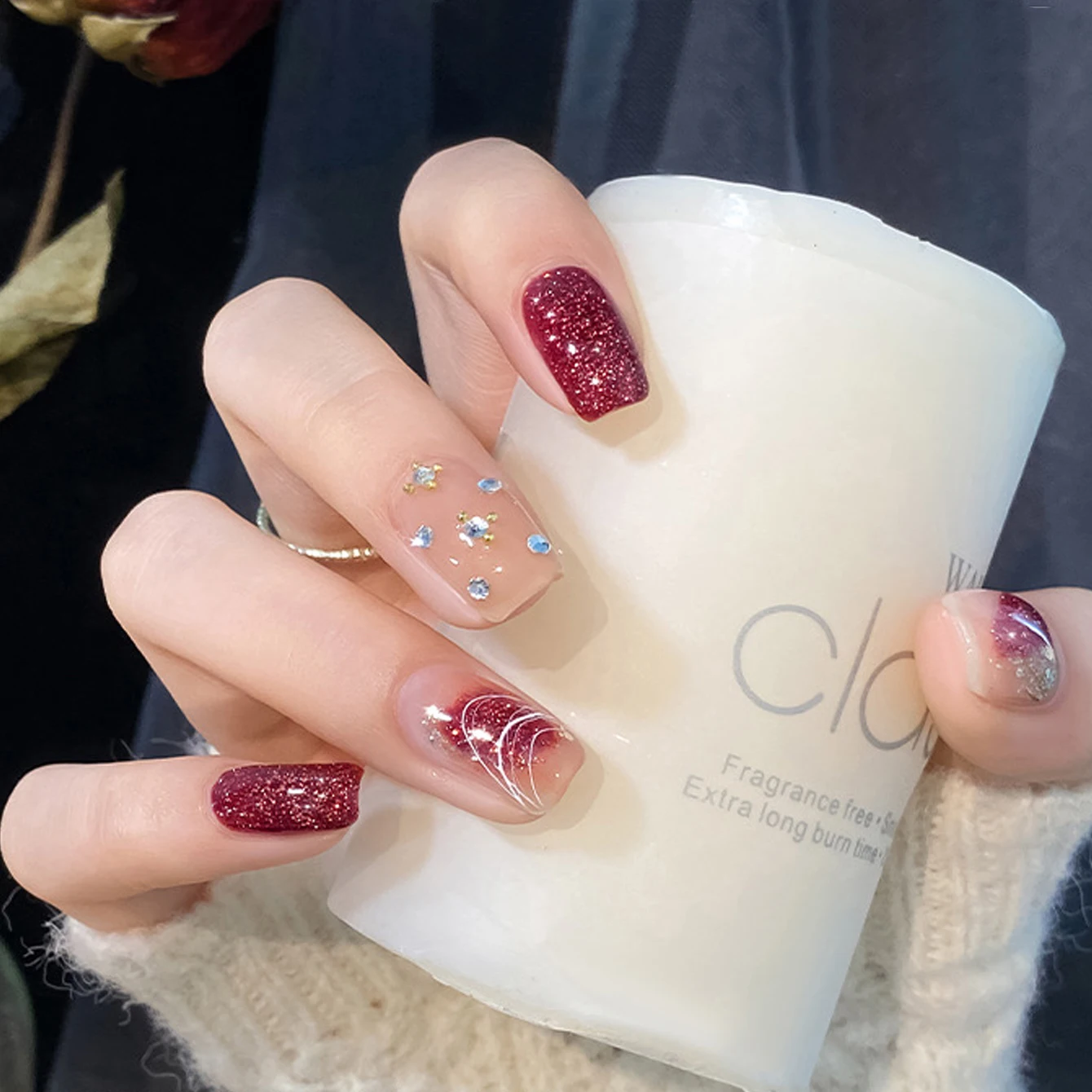 12 مللي 1 قطعة الأظافر البيضاء مبيعا وامض كسر الماس هلام طلاء الأظافر 2025 جديد ديسكو كبير الترتر ضوء ستار طلاء الأظافر #4