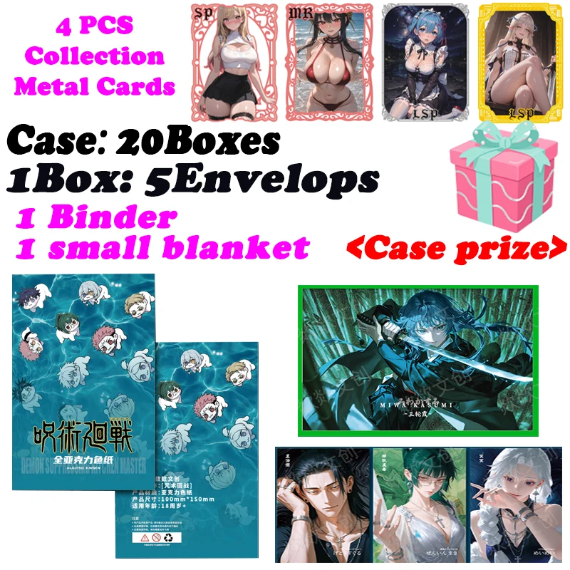 

Chuochuo Culture Jujutsu Kaisen Wave 1 Acrylic Color Paper Boards JJK Booster Box Gojo Satoru Nanami Sukuna Hobby Chrismas Gifts