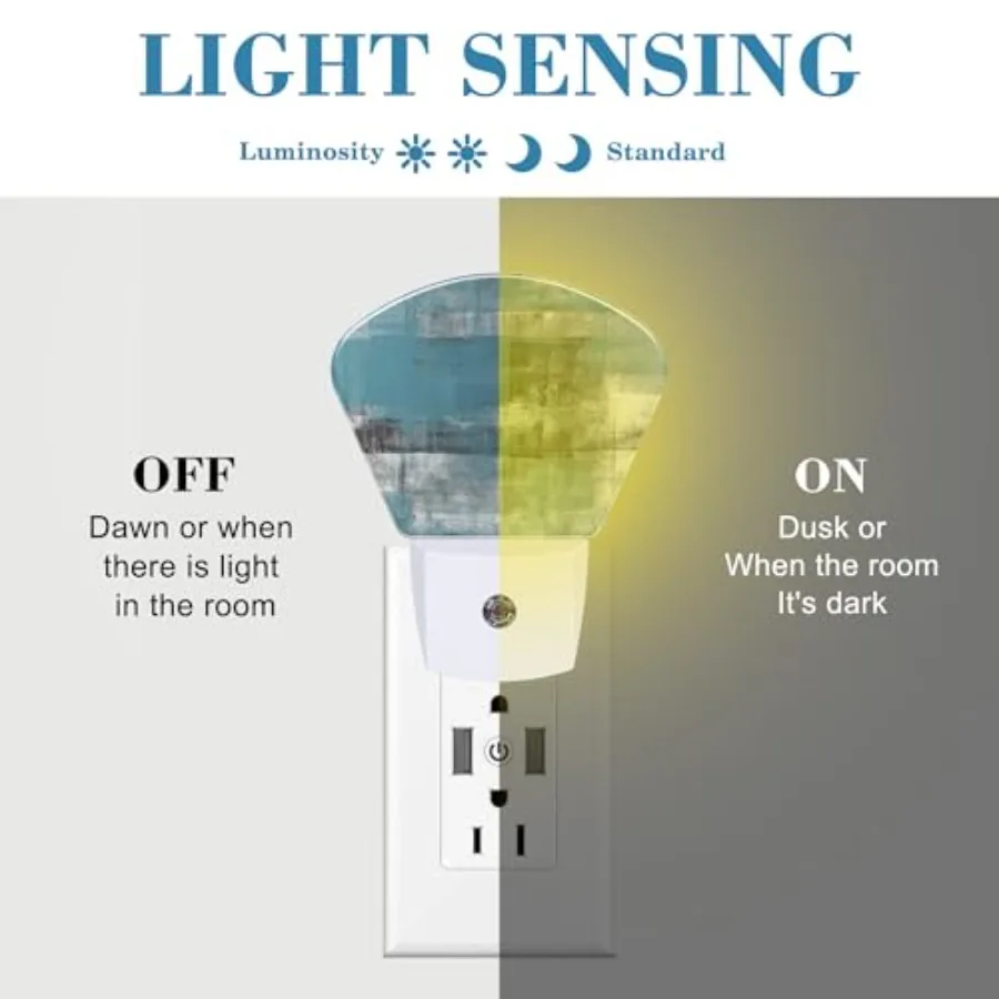 Night Light Plug into Wall, Art Painting Night Light with Dusk to Dawn Sensor for Kid Girls Boys Women Men Room, Hallway, Kitch