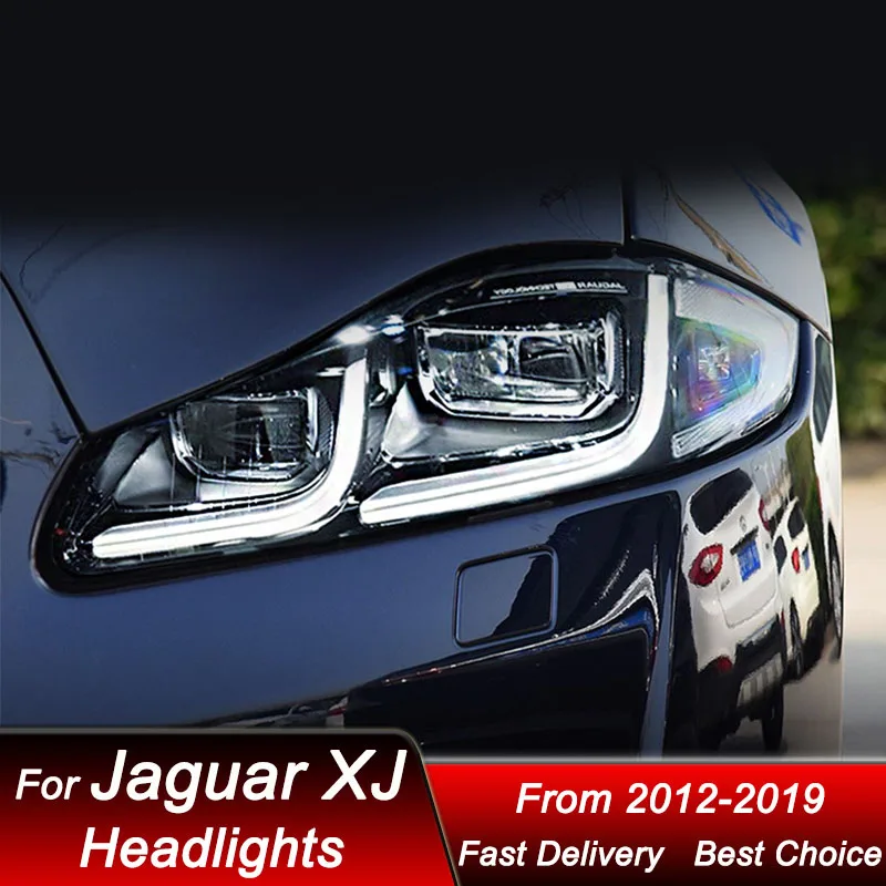 

Pop Car Styling Headlights For JAGUAR XJ XJL 2012-2019 New Style Full LED Headlamp Assembly Upgrade Projector Lens Accessories K