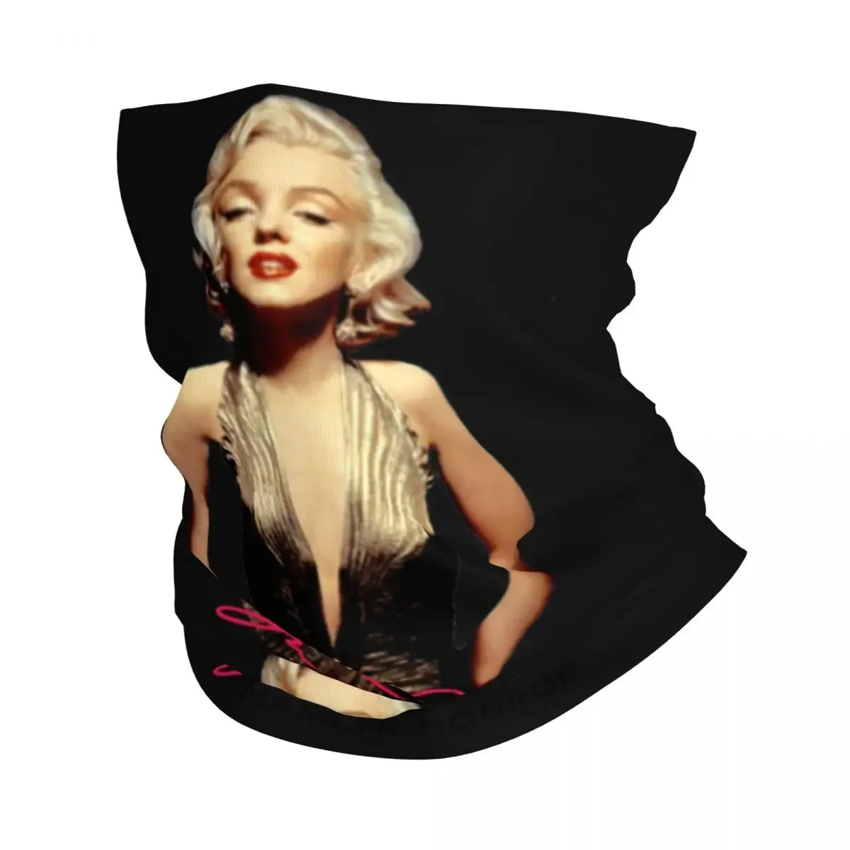 Sexy Golden Girl Monroe Marilyns Winter Headband Neck Warmer Men Women Ski Hunting Tube Scarf Face Bandana Gaiter