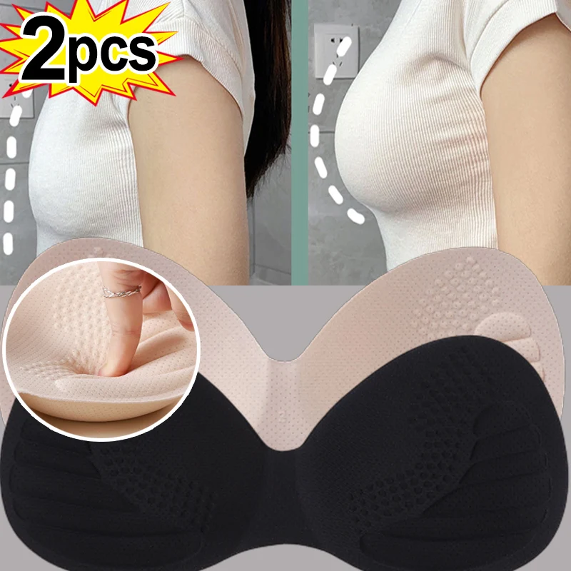 Sponge Bra Pads Removeable Bra Women Intimates Accessories Foam Triangle Sponge Pads Chest Cups Breast Bra Inserts Chest Pad