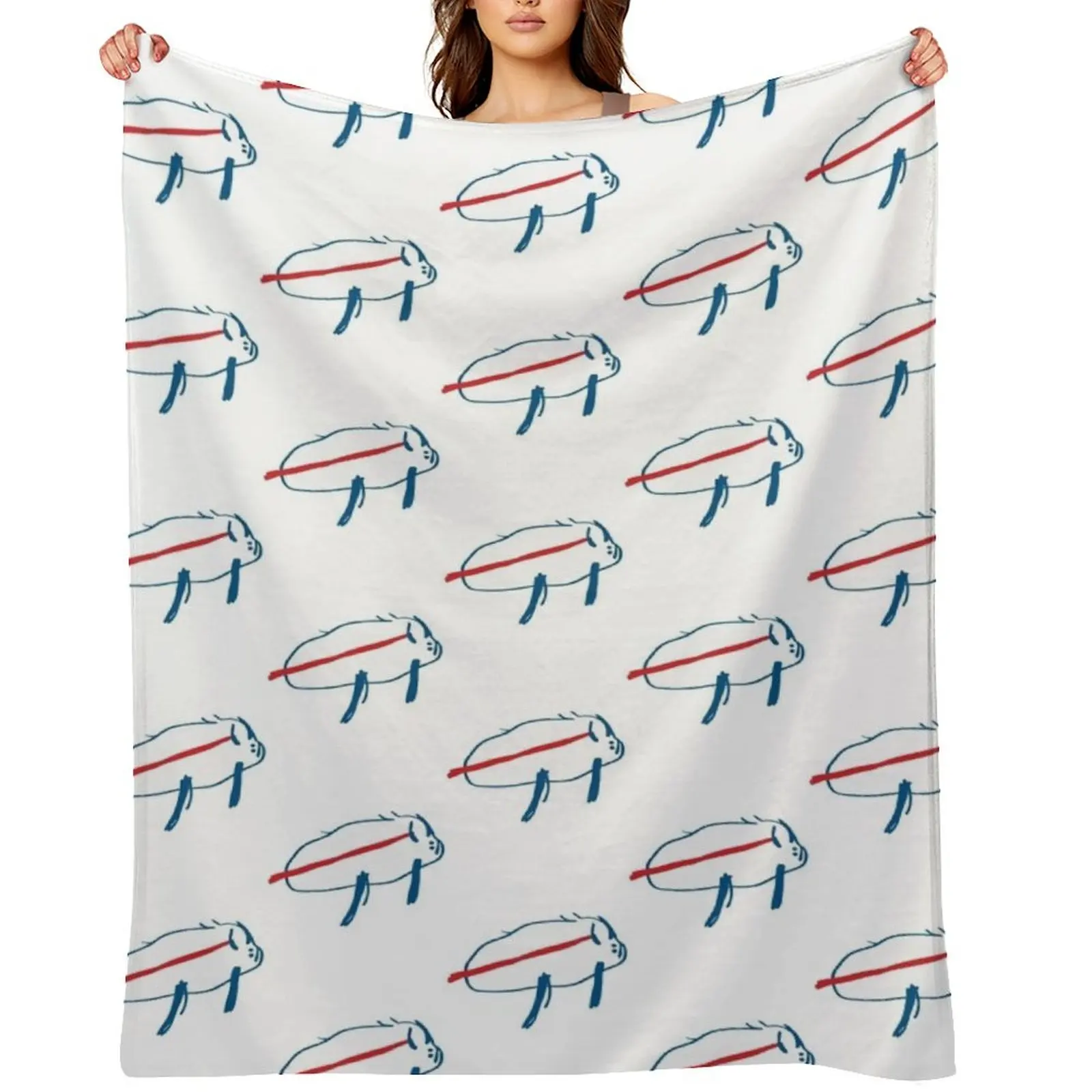 Josh Allen Potato Throw Blanket Retros Hairy warm for winter Hair Blankets