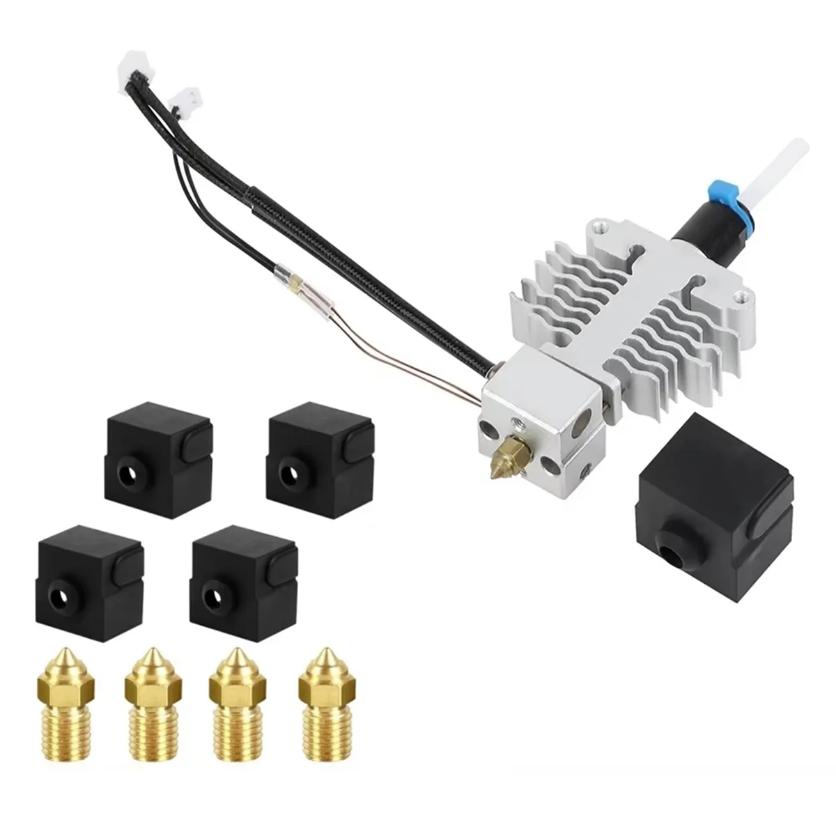 

ABGV For 5 S1 Hotend with Silicone Sock and 0.4mm Nozzle Extruder Hot End Kit for 5 S1 3D Printer