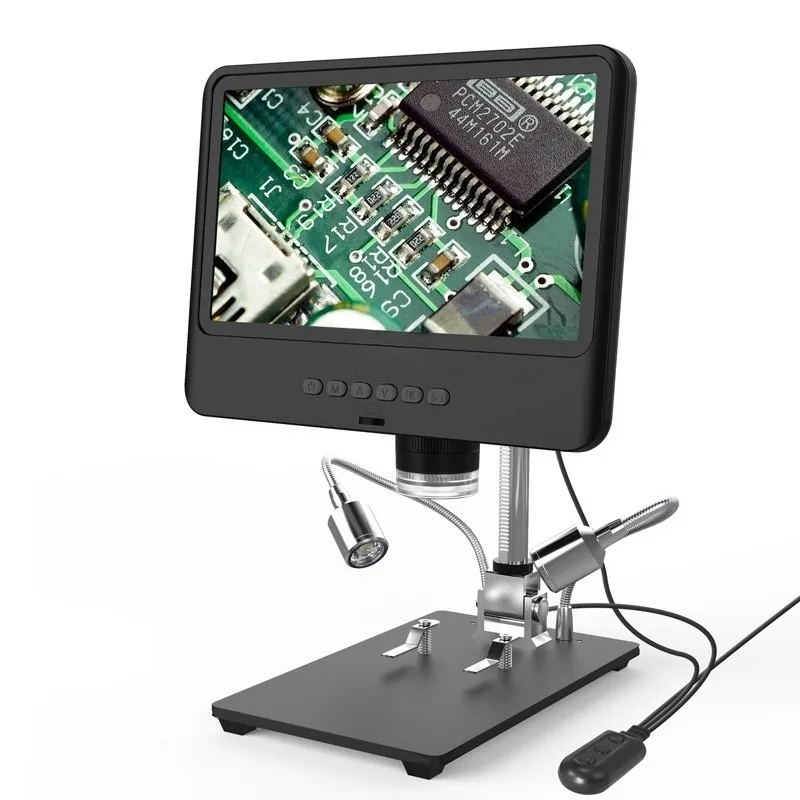 8.5 Inch Digital Microscope for Industrial Inspection Electronic Repair Magnifier with LCD Display Phone PCB Soldering