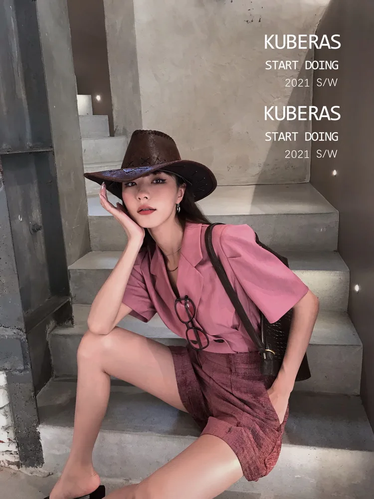 

Сексуальный ретро-комбинезон KAS с рукавами-фонариками, два цвета, ультрамодный, стройнящий, универсальный, женский, с коротким рукавом