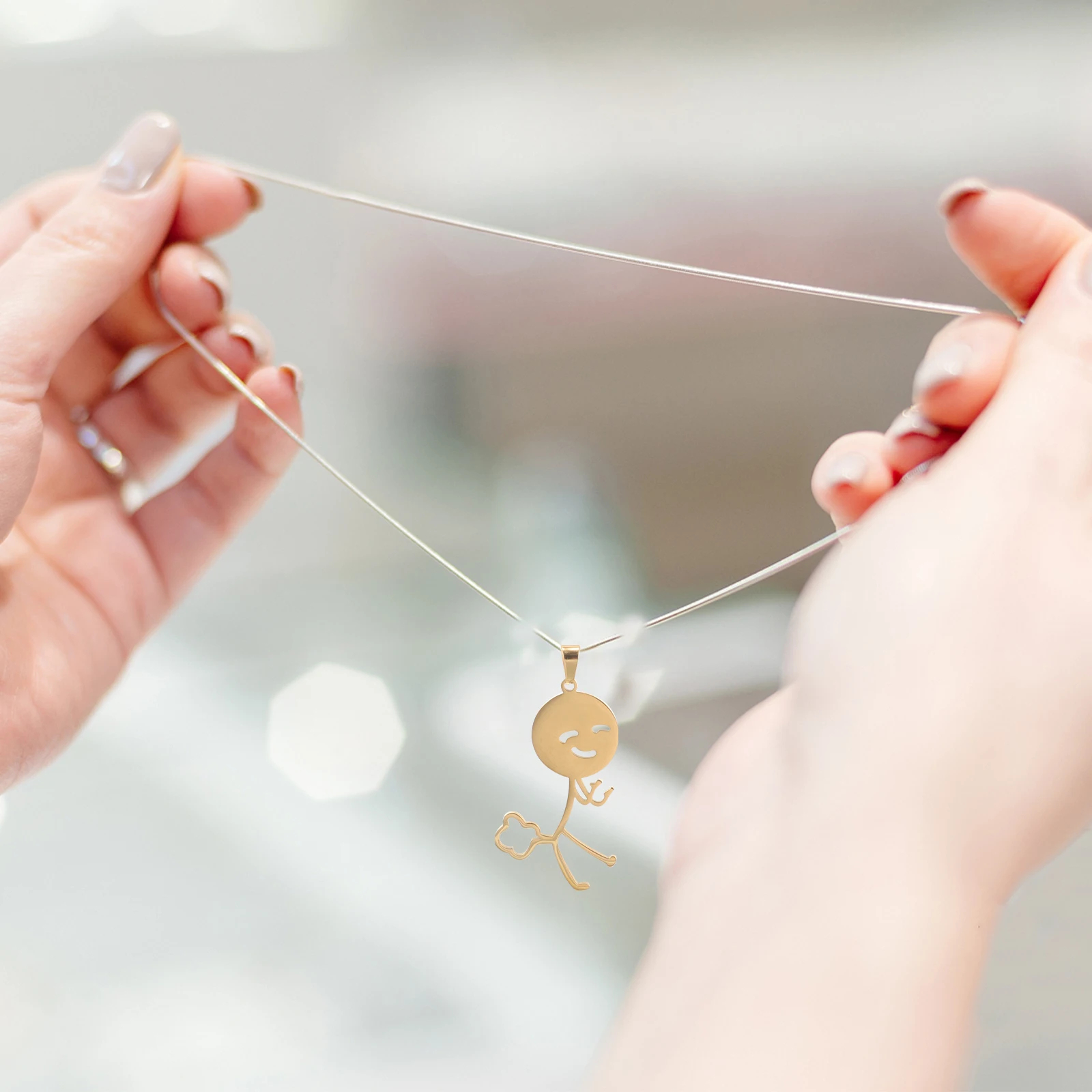 

5 шт. забавный кулон-подвеска из нержавеющей стали DIY ожерелье браслет брелок ювелирные аксессуары