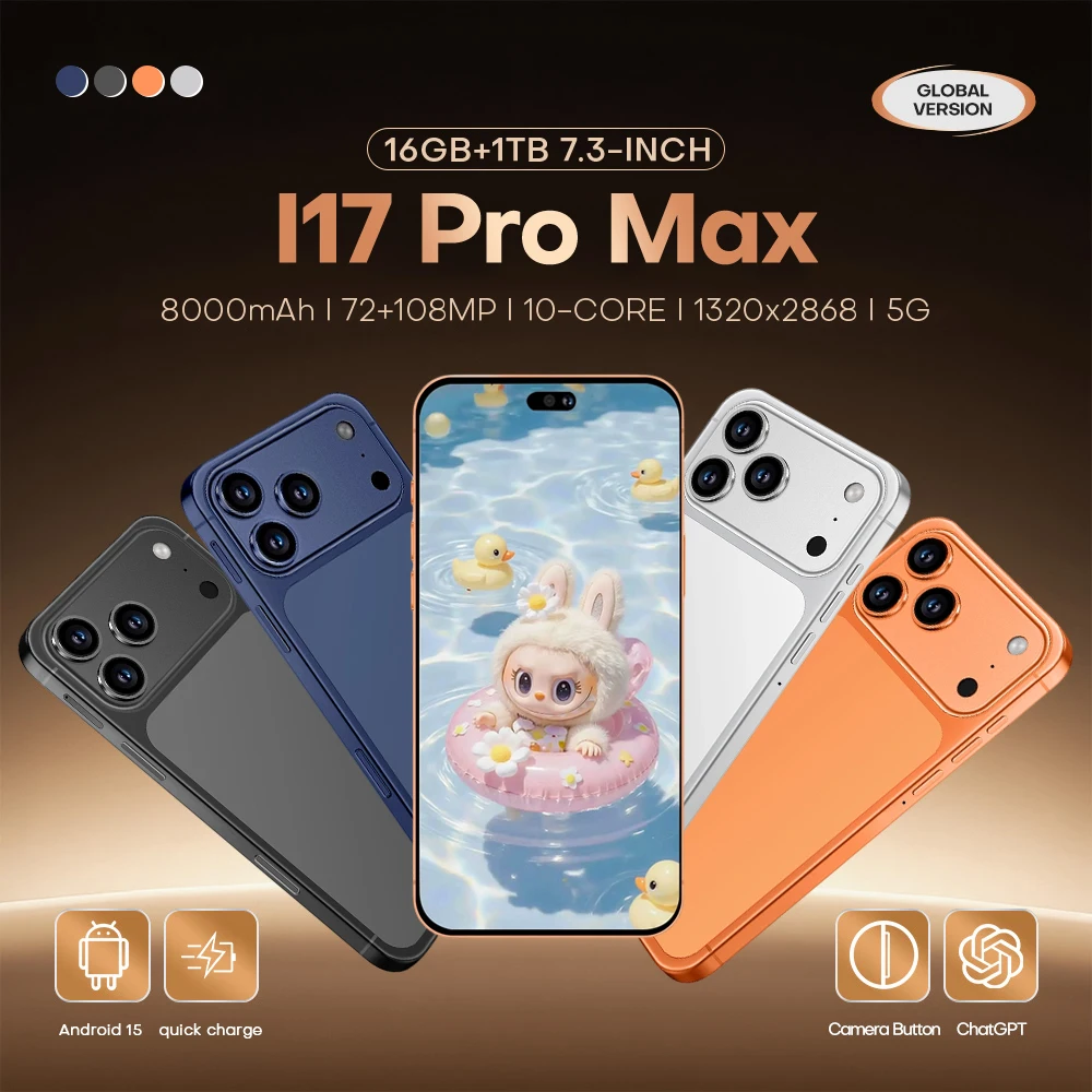 

2026 Original i17 Pro Max Tablet PC Edition Android 15 System Smart 5G Dual Card 8000mAh Battery 22GB+2TB WiFi GPS Google Tab