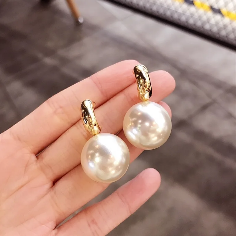 New Trend Korean Elegant Cute Pearl Dangle Earrings For Women Exquisite Crystal Long Tassel Earring Wedding Jewelry Dropshipping image 3
