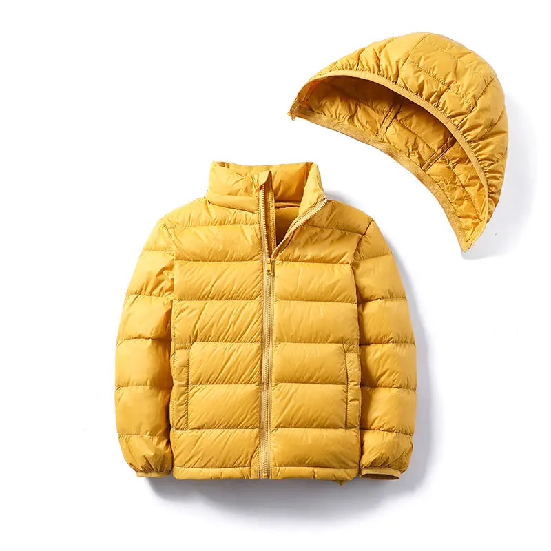 

High Quality Kids Duck Down Jackets 2023 New Ultra Light Hooded Winter Coats for Boys Girls Portable Windproof Puffy Parkas 14T