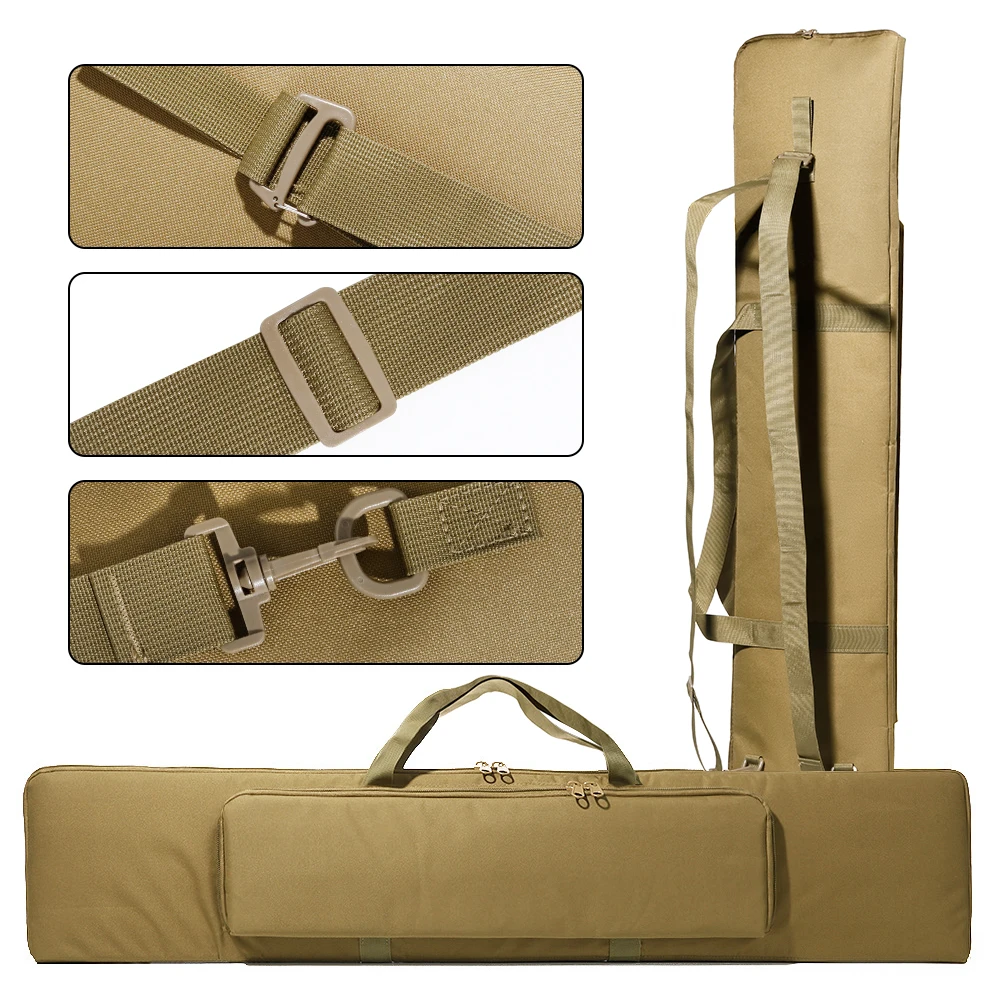 

Чехол для тактической винтовки, портативная длинная сумка для винтовки, чехол для ружья с ремнями для рюкзака, для переноски на охоту
