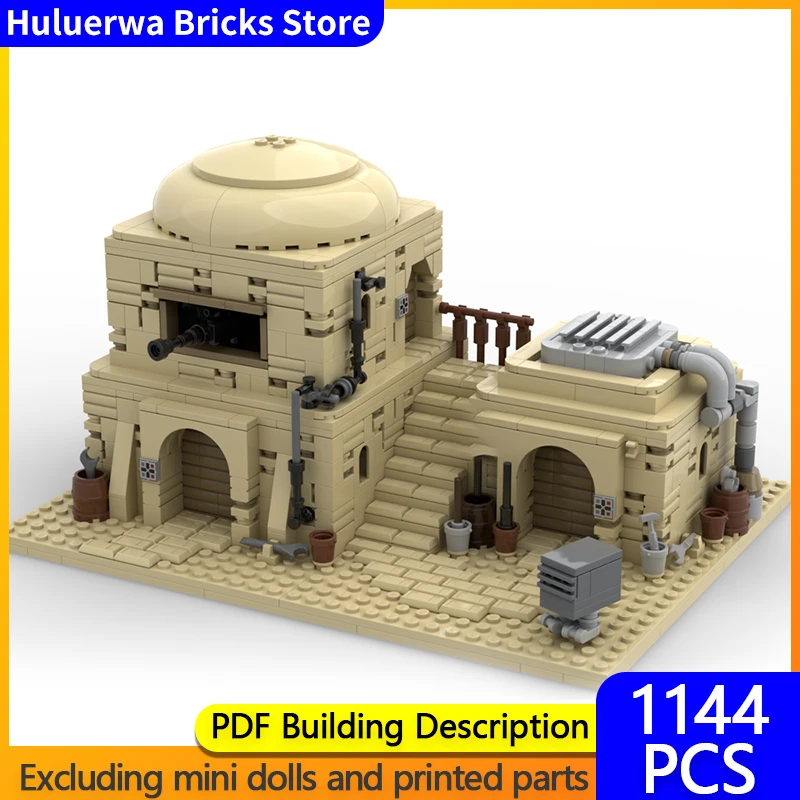 Star Movies Model MOC Building Bricks Desert Village Campsite Modular Technology Gifts Holiday Assemble Children Toys Suit