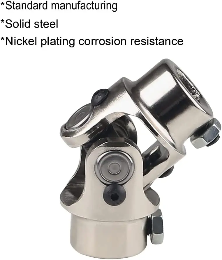 العالمي المشتركة واحدة توجيه رمح الفضة 3/4 "DD إلى 3/4" DD 1 قطعة توجيه رمح U المشتركة اكسسوارات السيارات مزدوجة D رمح مشترك