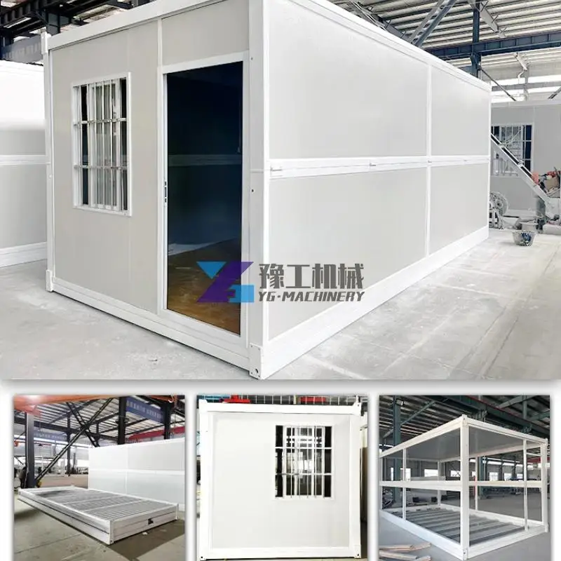 China Folding Container House Fast Fold Out Flat Pack Prefabricated 20ft 40ft Foldable Portable Modular Tiny Houses Homes Camps