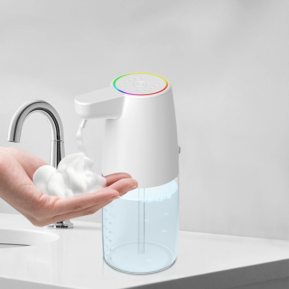 

Новый стиль, автоматическая ручная мойка, дозатор пены для рук, 450 мл, портативный пластиковый дозатор мыла для туалетов