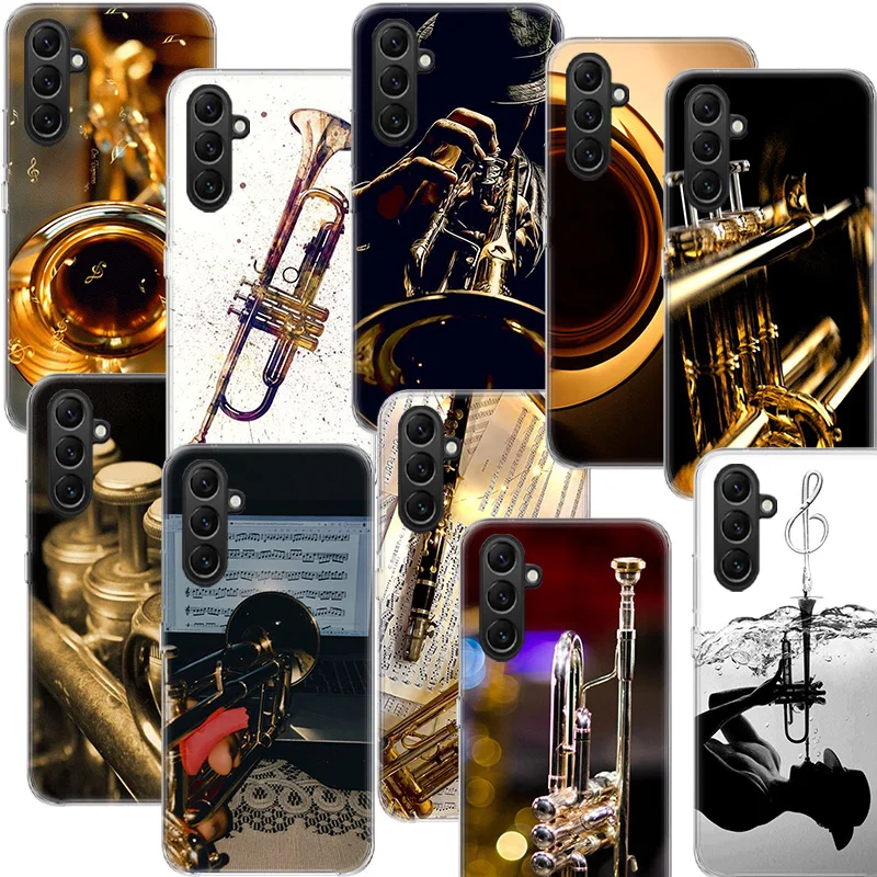 Brass Instruments Phone Case Samsung A02S A03S A13 A23 A33 A52S A12 A22 A32 Galaxy A51 A71 A41 A21 A31 A53 A73 A11 A01 A42 A72 C