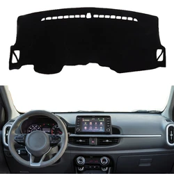 For Kia Picanto X-line Morning 2018 2019 2020 2021 2022 Car Dashboard Cover Mat Pad Dashmat Sunshield Protect Carpet Accessories