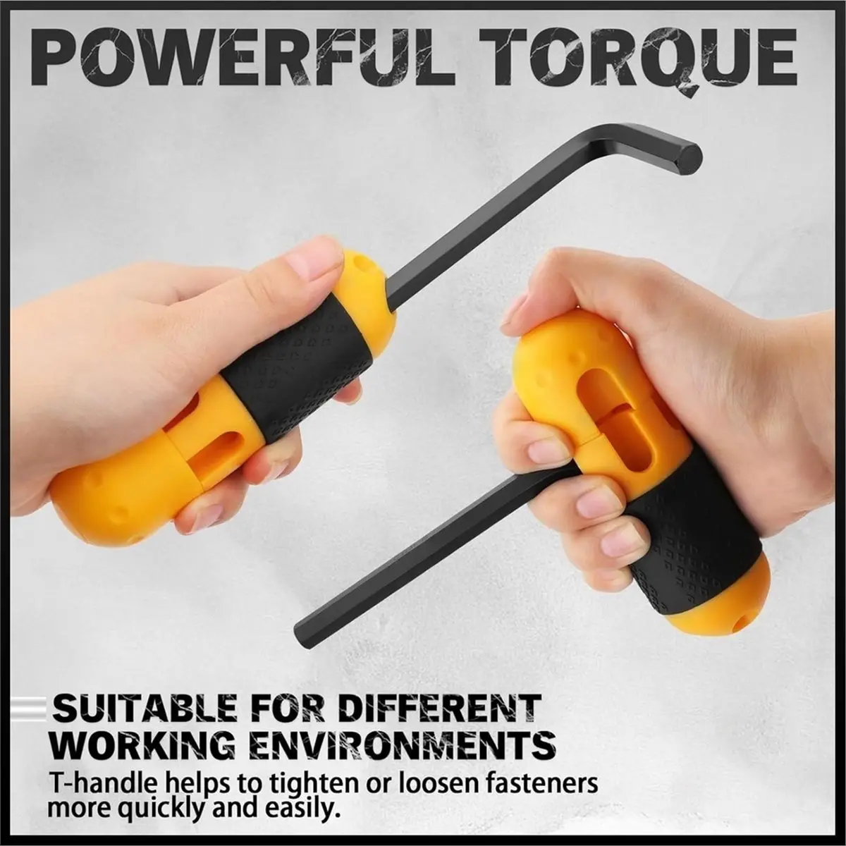 Multi-use Gear 31-Piece Hex Key Set with SAE & Metric Sizes, Heat-Treated for Durability, Includes Torque Handle and Easy Organi