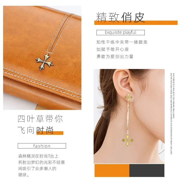 Baellerry Neue Damen-Langbörse mit Namengravur, Kartenclip, Hoher Kapazität, Fotohalter, Luxusmarken-Geldbörse für Mädchen – Detail 5