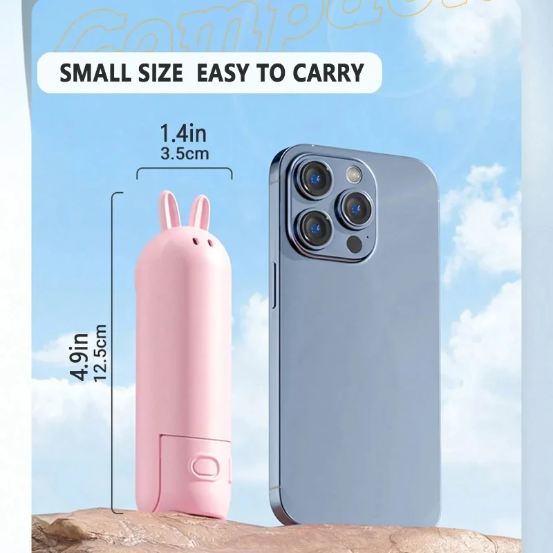 ミニ USB 充電式ハンドヘルドファン 3 スピード静音調整可能なポータブル折りたたみファン女性学生旅行屋外オフィス