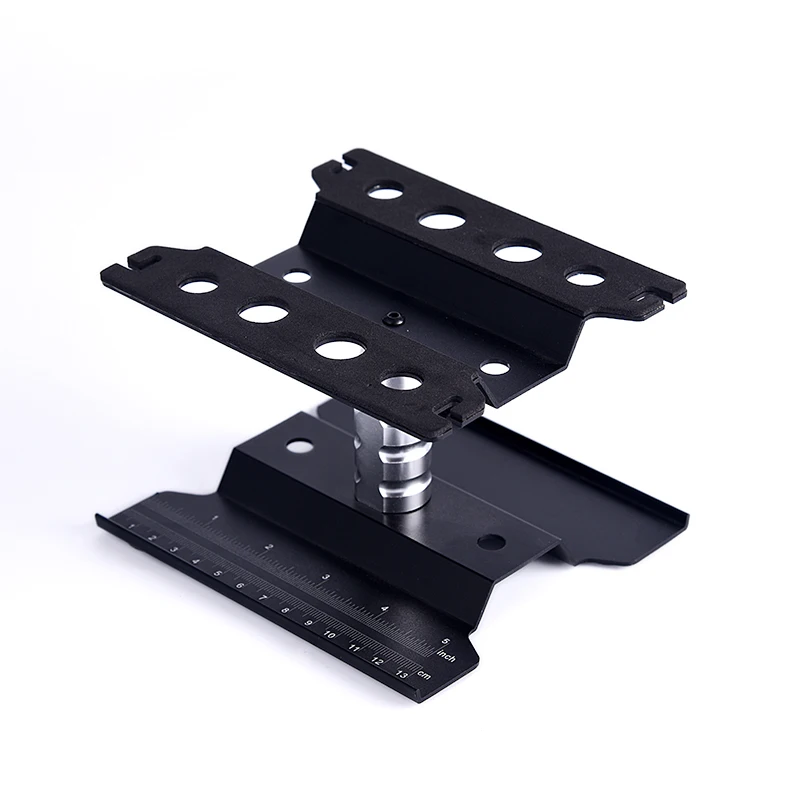 Black Metal Repair Station Work Stand Assembly Platform For RC Construction Car 1/10 1/8 Model Tool I003 TH22981-SMT10