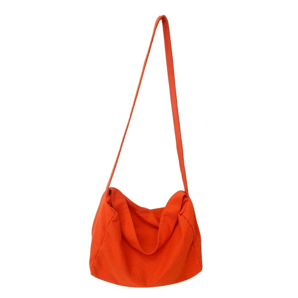 

Холщовая сумка через плечо большой емкости, чехол для телефона, парусиновая студенческая сумка на плечо, универсальная однотонная сумка-мессенджер, школьная офисная сумка