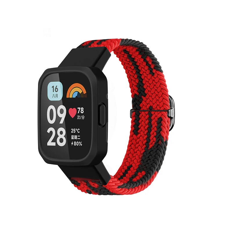 Smart Watch Woven Watch Strap Case Two-in-one Sports Commuting Simple Fashion Business Buckle Suitable For Redmi Watch Lite1/2/3