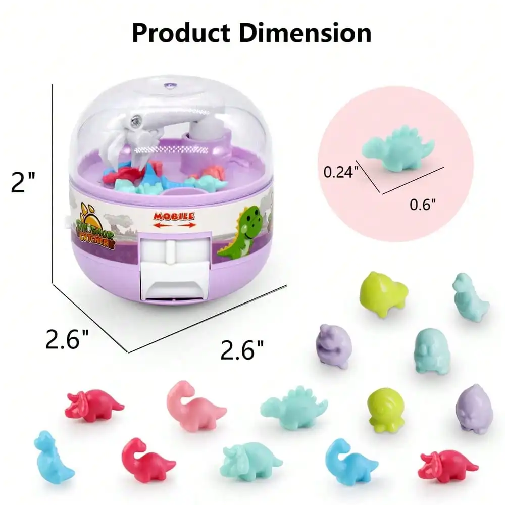 Mini Claw Machine for Kids Prêmios de coisas minúsculas Mini Claw Game Machine, brinquedos minúsculos, brinquedos minúsculos, minúsculos, minúsculos, 8 pacotes